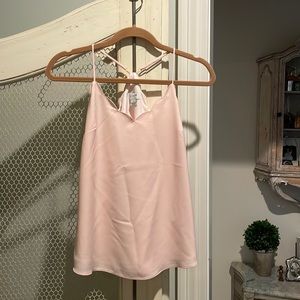 J crew scalloped soft pink cami